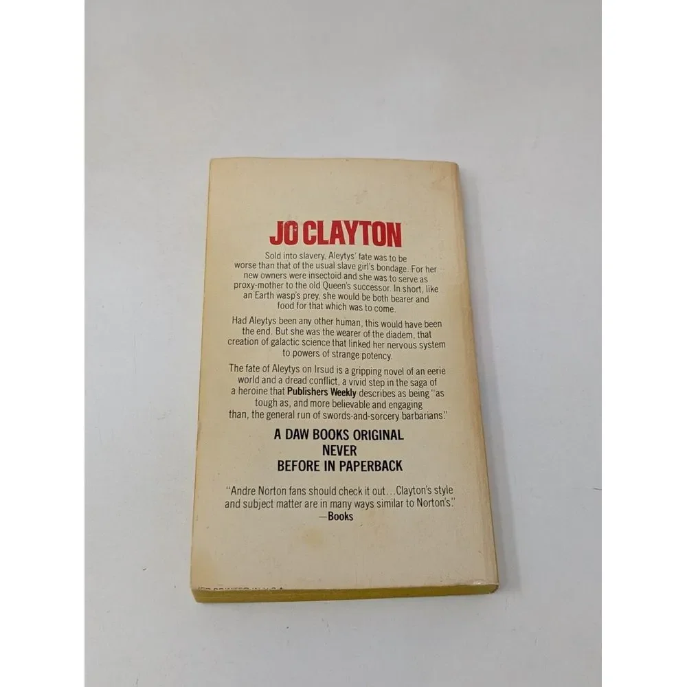 Irsud by Jo Clayton Paperback Sci Fi 1st Print DAW Books Eric Ladd Cover Vintage